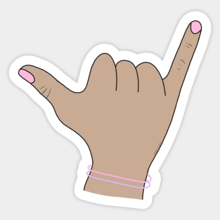 Shaka hand sign Sticker